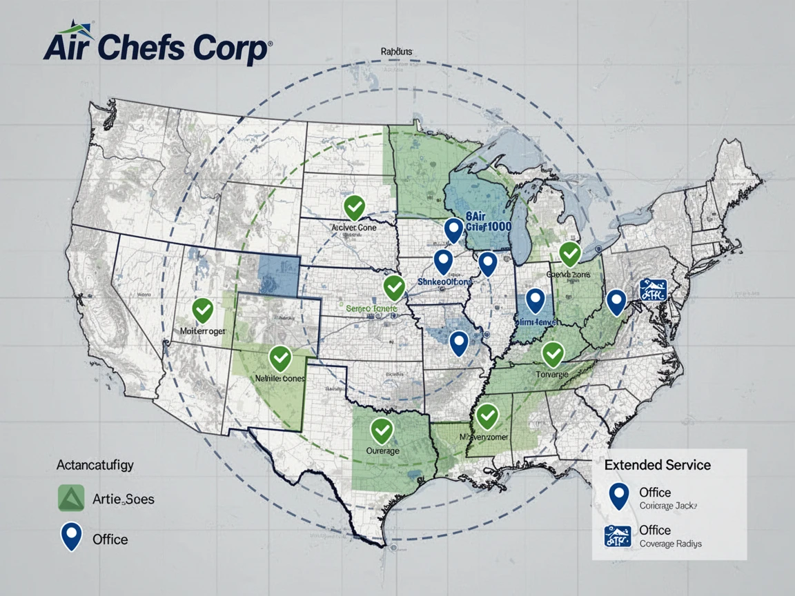 HVAC Service Areas Map