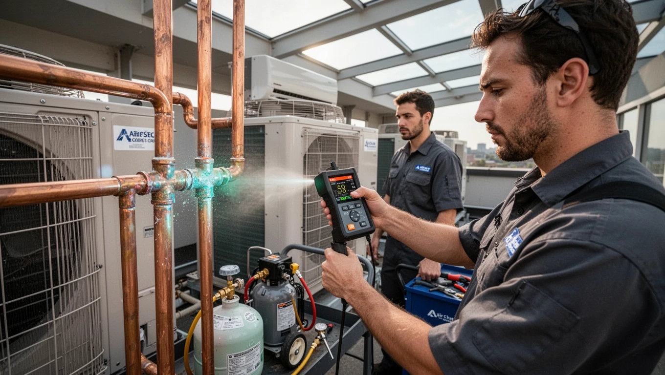 Freon/Refrigerant Leak Detection & Recharging